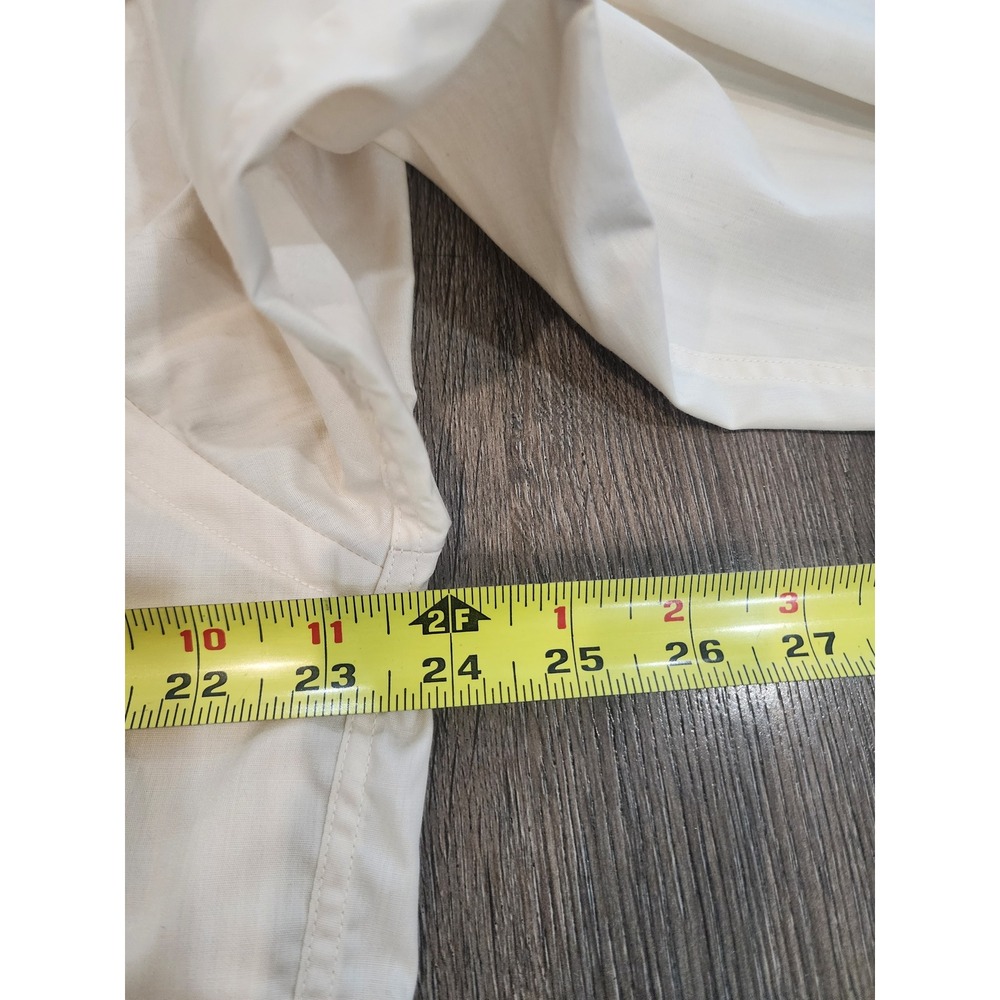 Vintage Royal Knight 60s Men's Dress Shirt 16-32 Off White Full Cut USA Made - Picture 5 of 7